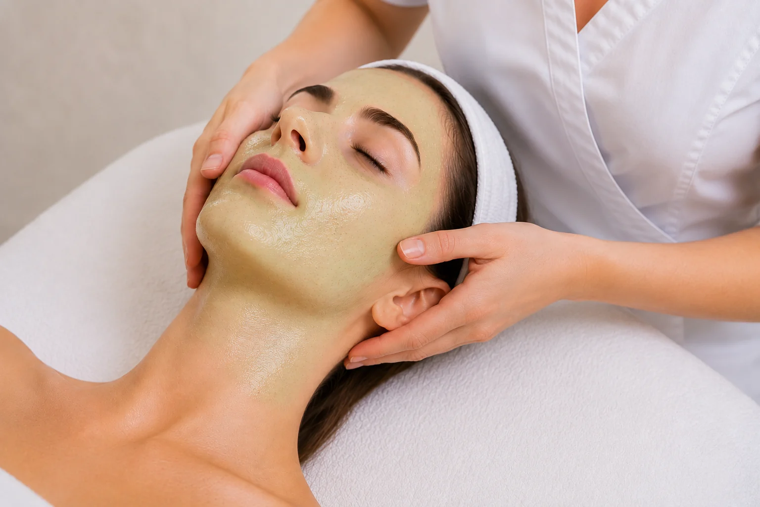 Manuálna aplikácia prípravku počas ošetrenia Bio Microneedling