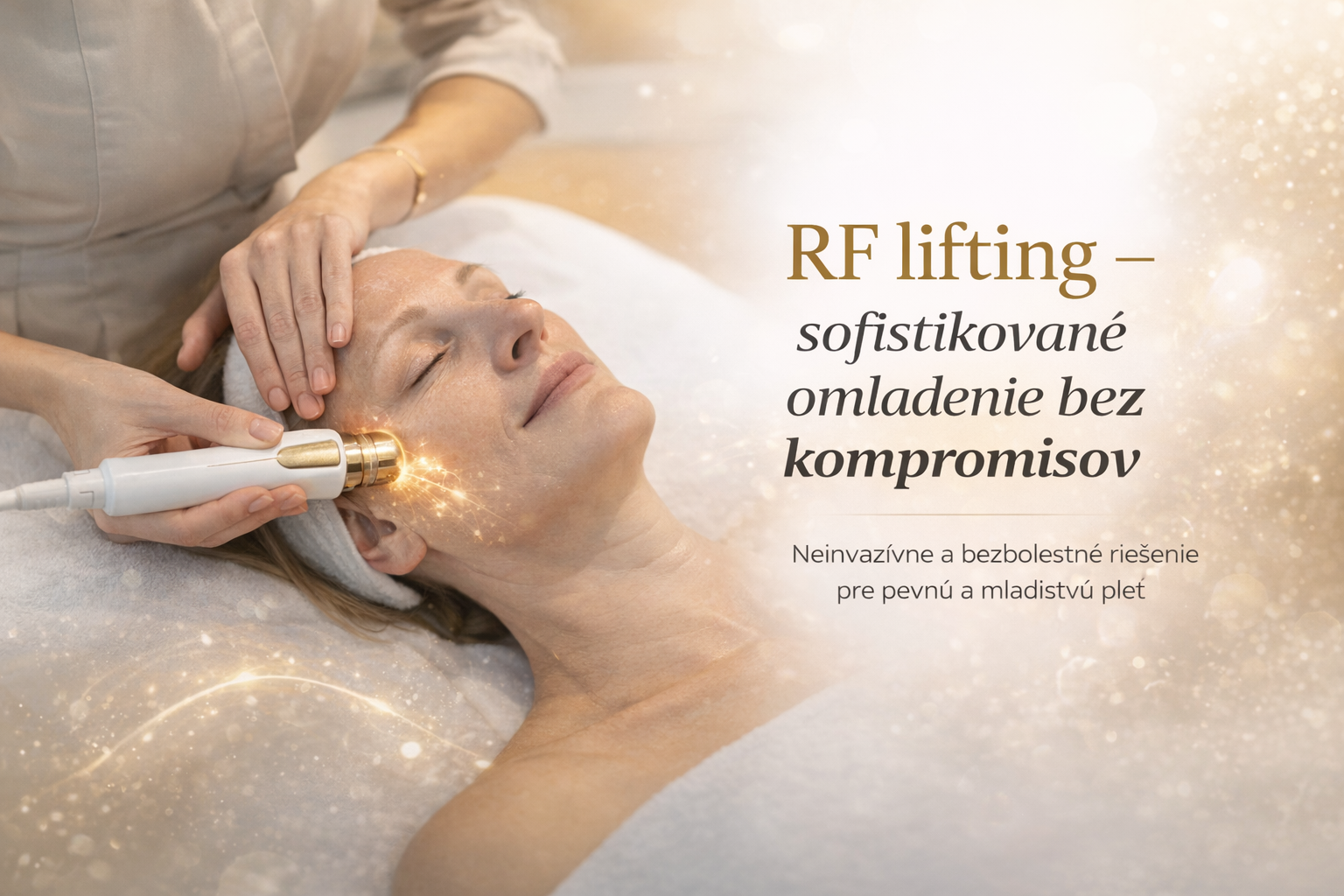RF lifting tváre – neinvazívne omladenie pleti pomocou radiofrekvenčnej energie v MS Studio